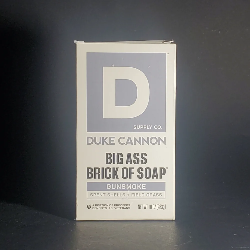 DUKE CANNON Big Brick of Bar Soap GUNSMOKE + Spent Shells + Field Grass 10oz Bar